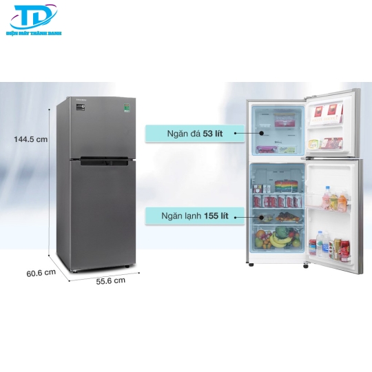 Tủ lạnh Samsung Inverter 208 lít RT19M300BGS/SV