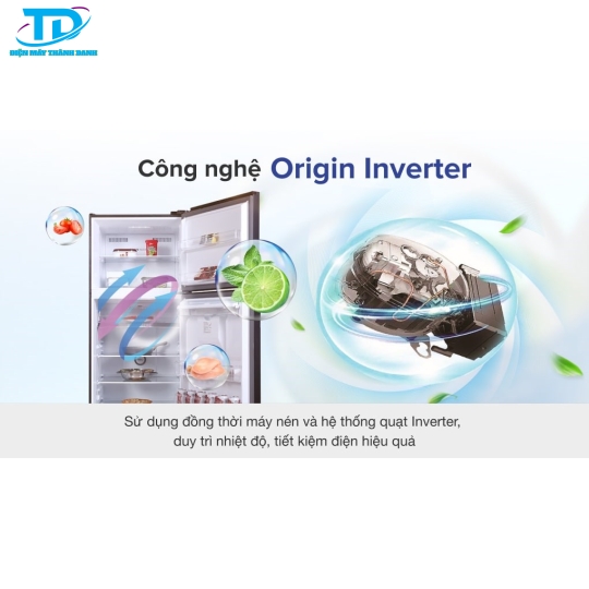 Tủ lạnh Toshiba Inverter 407 lít GR-RT535WE-PMV(06)-MG