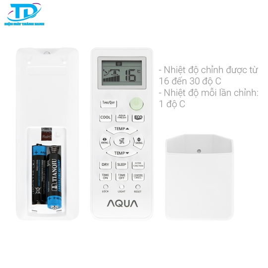 Máy lạnh Aqua Inverter 1.5 HP AQA-KCRV13TR