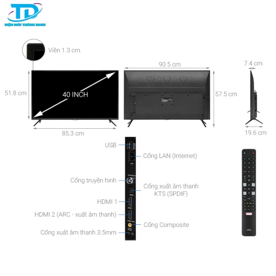 Smart Tivi FFalcon 40 inch 40SF1