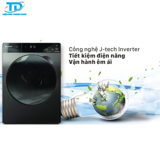 Máy giặt Sharp Inverter 9.5 Kg ES-FK954SV-G