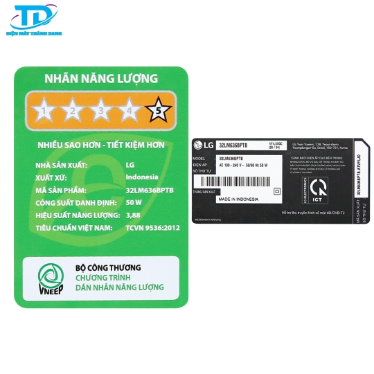 Smart Tivi LED LG 32 inch 32LM636BPTB