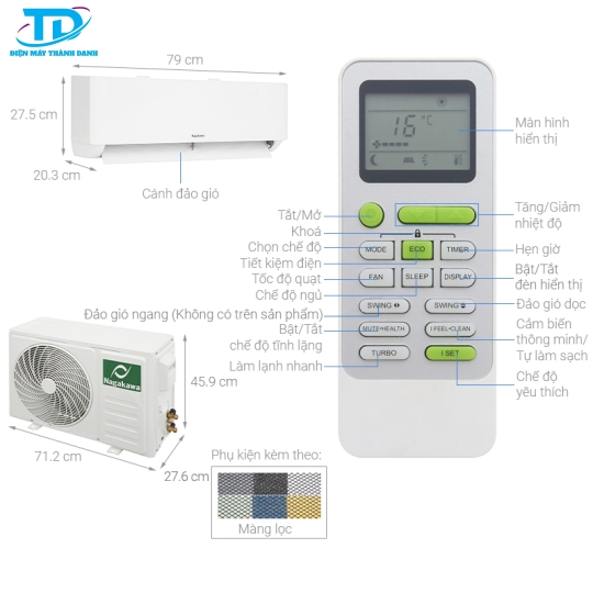 Máy Lạnh Nagakawa Inverter 1 Hp NIS-C09R2T29