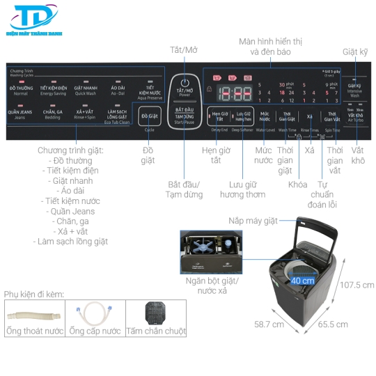 Máy giặt Samsung DD Inverter 11kg WA11T5260BV