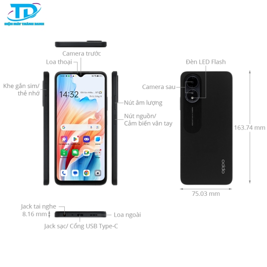 Điện thoại OPPO A18 4GB/64GB
