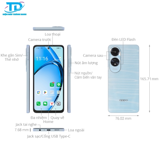 Điện thoại OPPO A60 8GB/256GB 