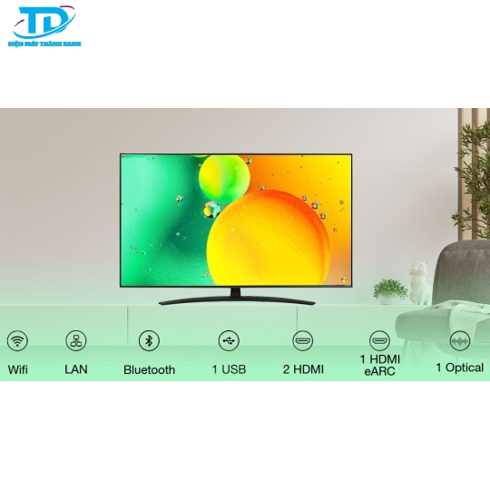 Smart Tivi NanoCell LG 4K 43 inch 43NANO76SQA
