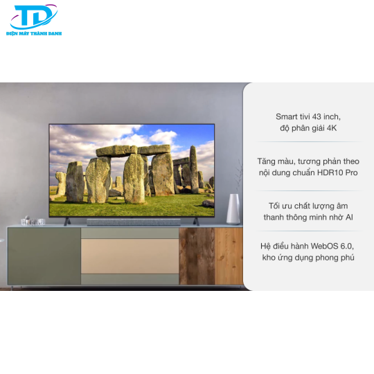 Smart Tivi LG 4K 43 inch 43UP7550PTC