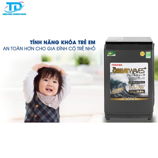 Máy giặt Toshiba Inverter 9.0 kg AW-DK1000FV(KK)