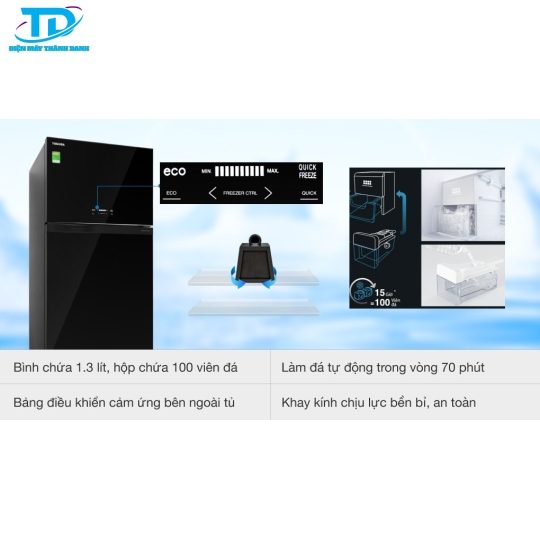 Tủ lạnh Toshiba Inverter 555 lít GR-AG58VA XK