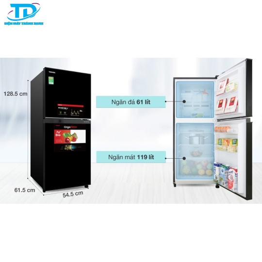 Tủ lạnh Toshiba Inverter 180 lít GR-B22VU UKG 