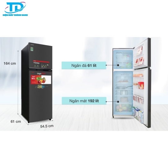 Tủ lạnh Toshiba Inverter 253 lít GR-B31VU SK 