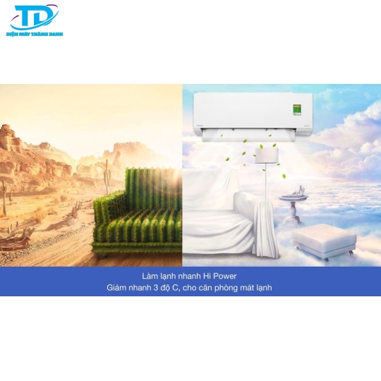 Máy lạnh Toshiba Inverter 1 HP RAS-H10E2KCVG-V