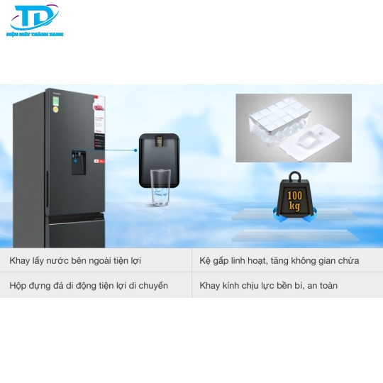 Tủ lạnh Toshiba Inverter 322 lít GR-RB405WE-PMV(06)-MG
