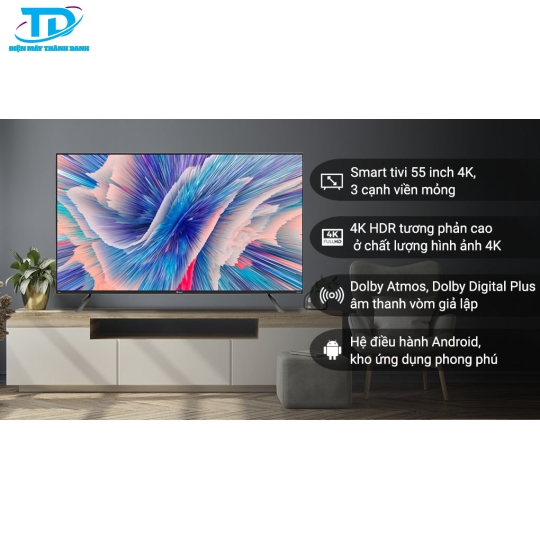 Android Tivi QLED 4K 55 inch Casper 55QG8000 