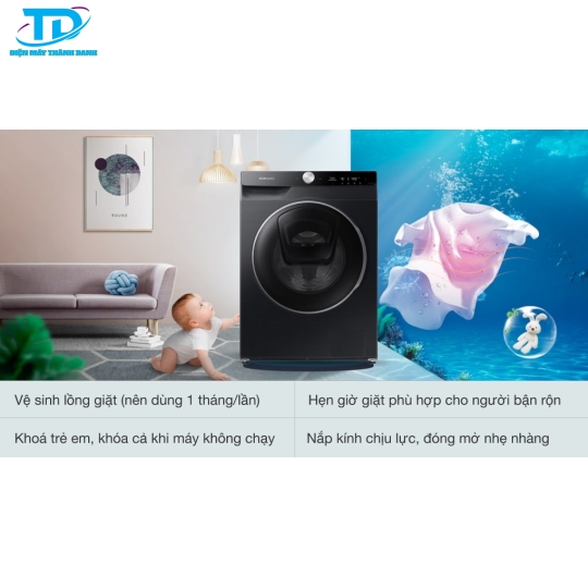 Máy giặt Samsung AI AddWash Inverter 12kg WW12TP94DSB/SV
