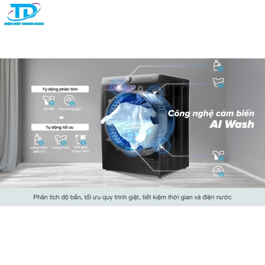 Máy giặt Samsung AI AddWash Inverter 12kg WW12TP94DSB/SV