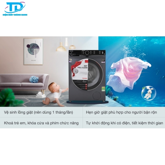 Máy giặt Toshiba Inverter 10.5 Kg TW-BK115G4V (MG)
